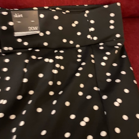 Alfani Pencil Skirt Polka Dot Black and White Women’s Size 20W - Picture 2 of 6